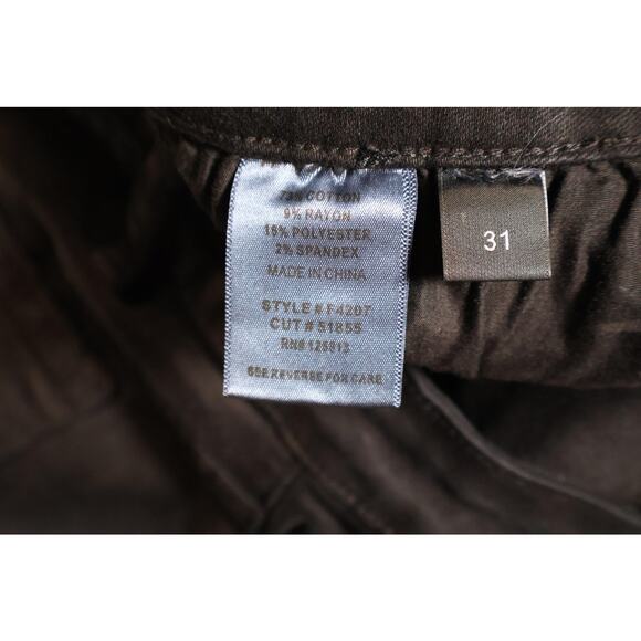 Flying Monkey Jeans Womens 31 Black Stretch Denim Skinny Pants Style F4207 - Picture 4 of 8